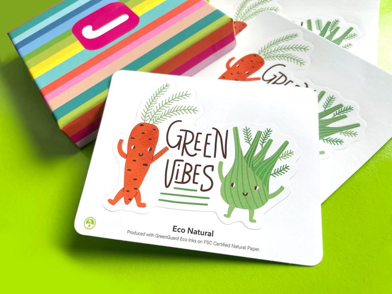 Eco-Friendly Cuts: Sustainable Options for Custom Die-Cut Sticker Production